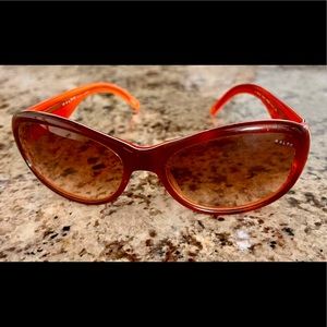 Red and orange Ralph Lauren sunglasses